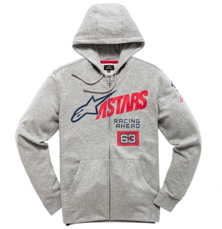 3050-5308 ALPINESTARS HOODIE TITLE ZIP GY, BROJ -  L 