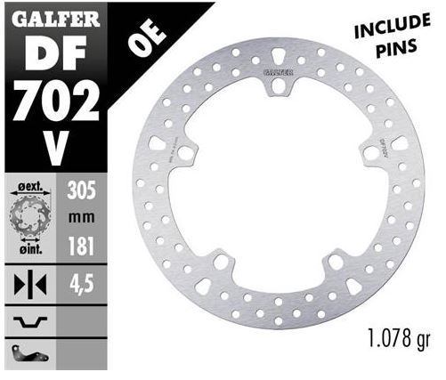 KOCIONI DISK  ,305 X 4.5 MM ,BMW F,K,R 750 - 1200